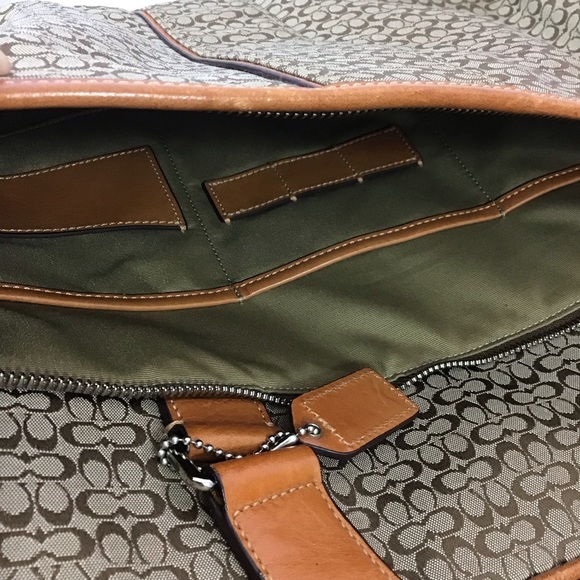 Coach Signature Hudson Commuter Bag Laptop Business Briefcase - Picture 10 of 14